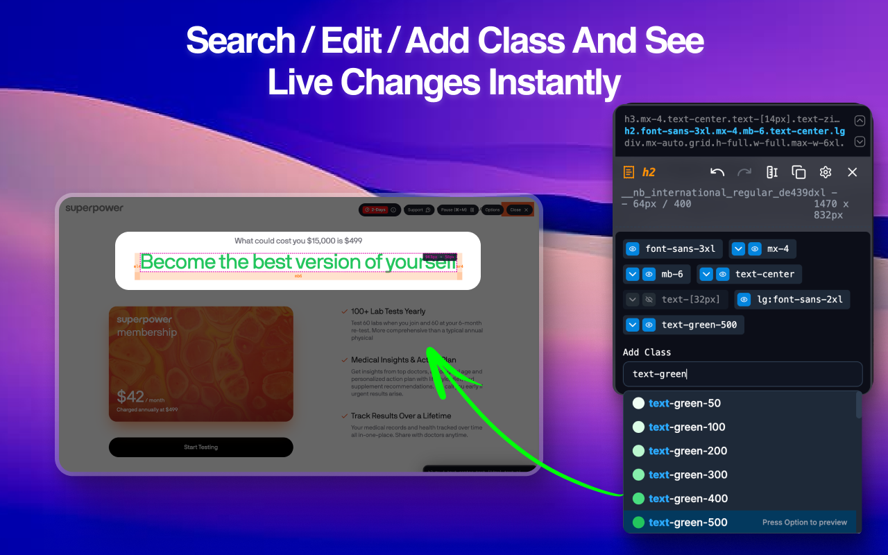 Tail Lens for Tailwind: Inspect, Edit, and Build Tailwind CSS Visually - 截图 2
