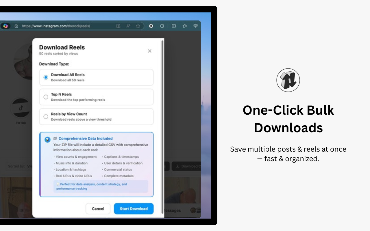 Sort Feed - Instagram Growth Analytics - 截图 1