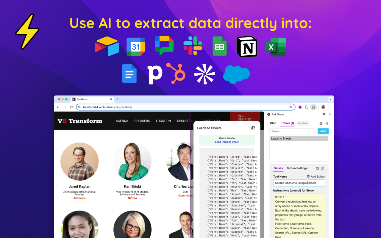 Ask Steve: Time-Saving AI Agents For Your Browser - 截图 4