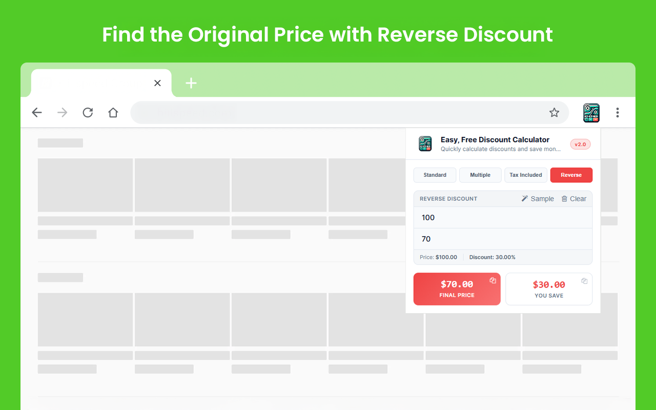 Easy, Free Discount Calculator - 截图 1