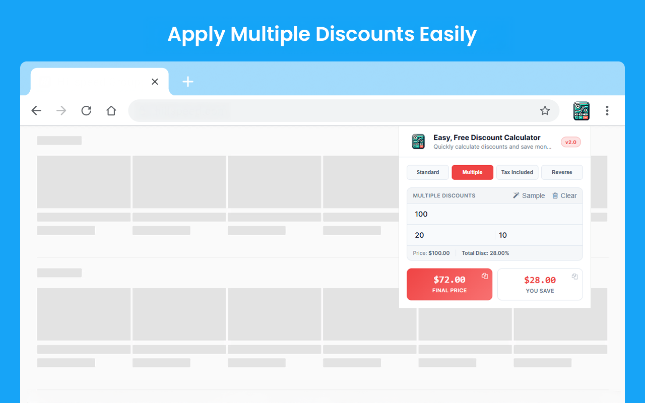 Easy, Free Discount Calculator - 截图 2
