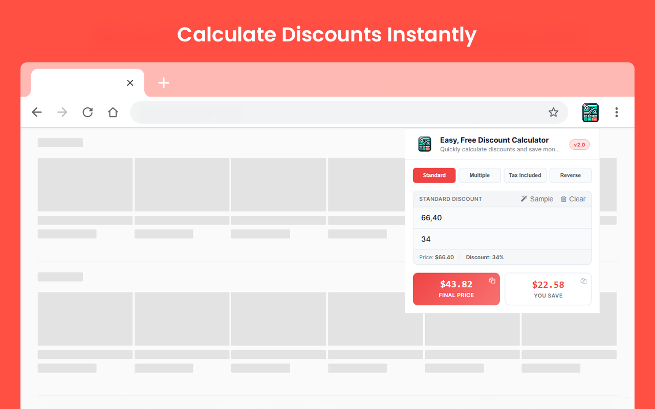 Easy, Free Discount Calculator - 截图 3
