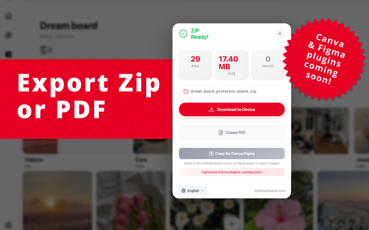 PinBoardSaver - Pinterest Board Downloader - 截图 2