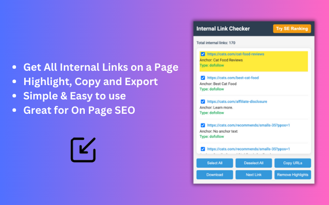 Internal Link Checker - 截图 1