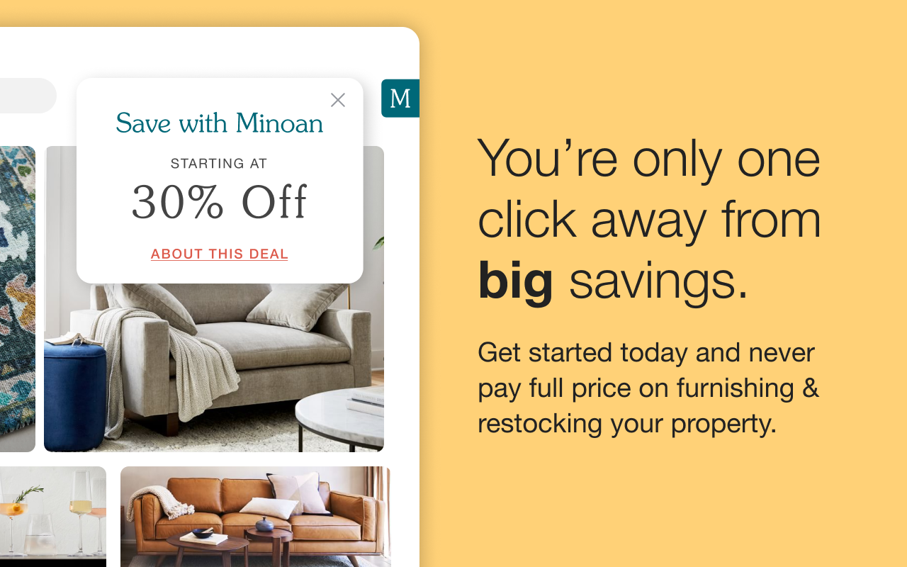 Minoan | Shop & save for your vacation rental - 截图 2