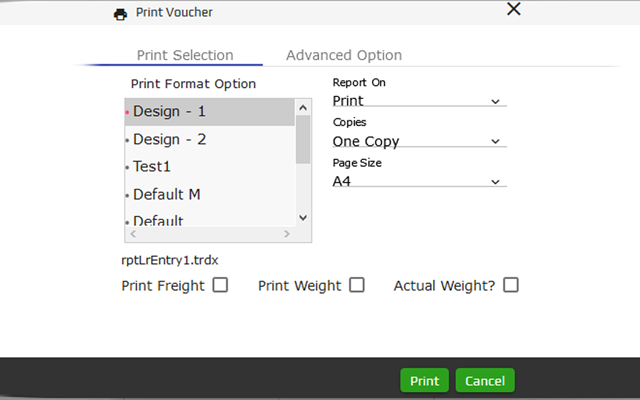 eCount Software - Printing Plug-In - 截图 1