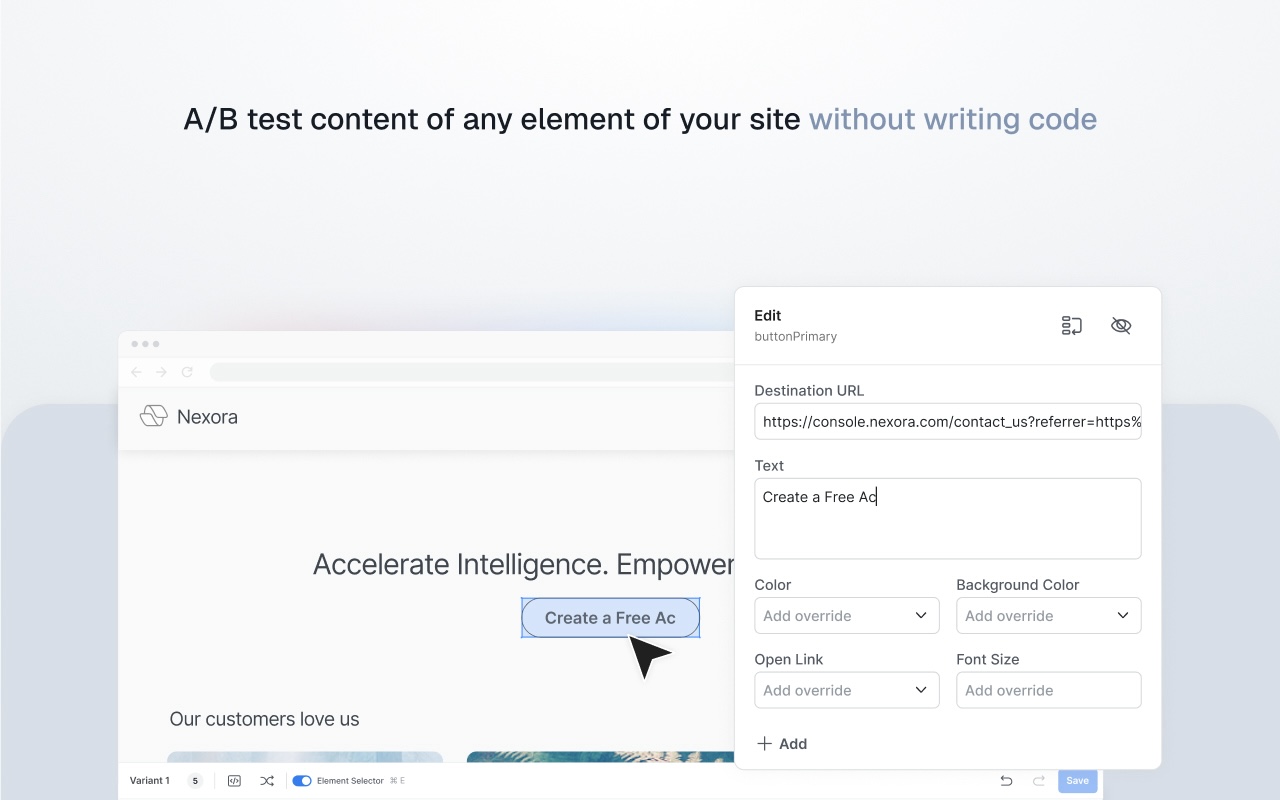 Statsig Visual Editor - 截图 2