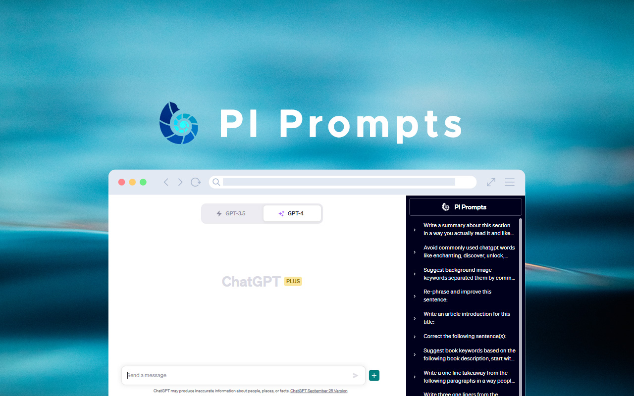 PI Prompts · Prompt Library for LLM platforms - 截图 4