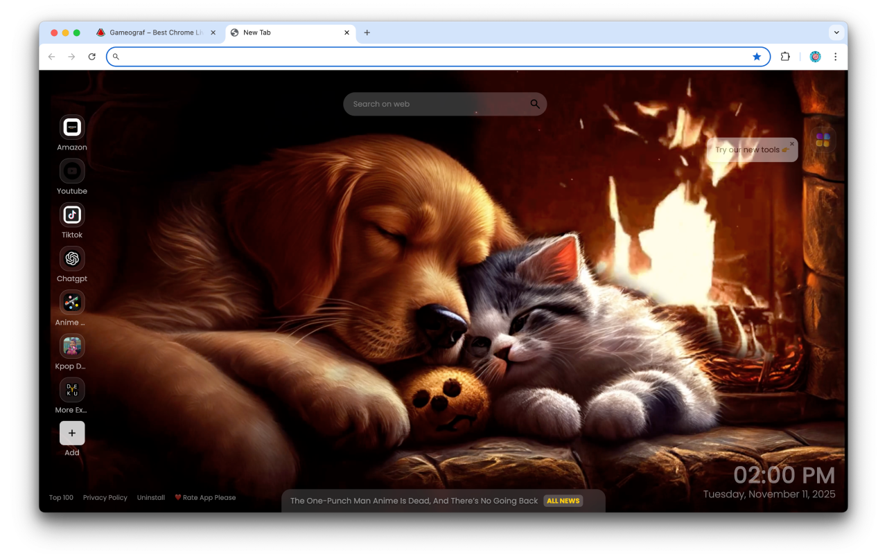 Cat and Dog Live Wallpaper - 截图 2