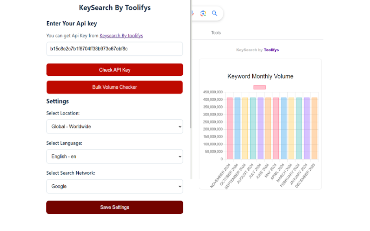 KeySearch by Toolifys - 截图 2