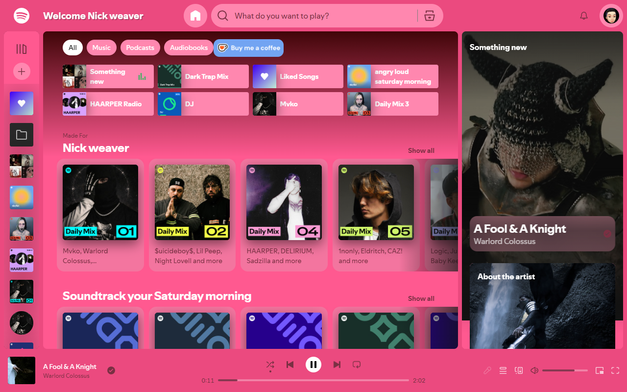 Hot Pink spotify - 截图 2