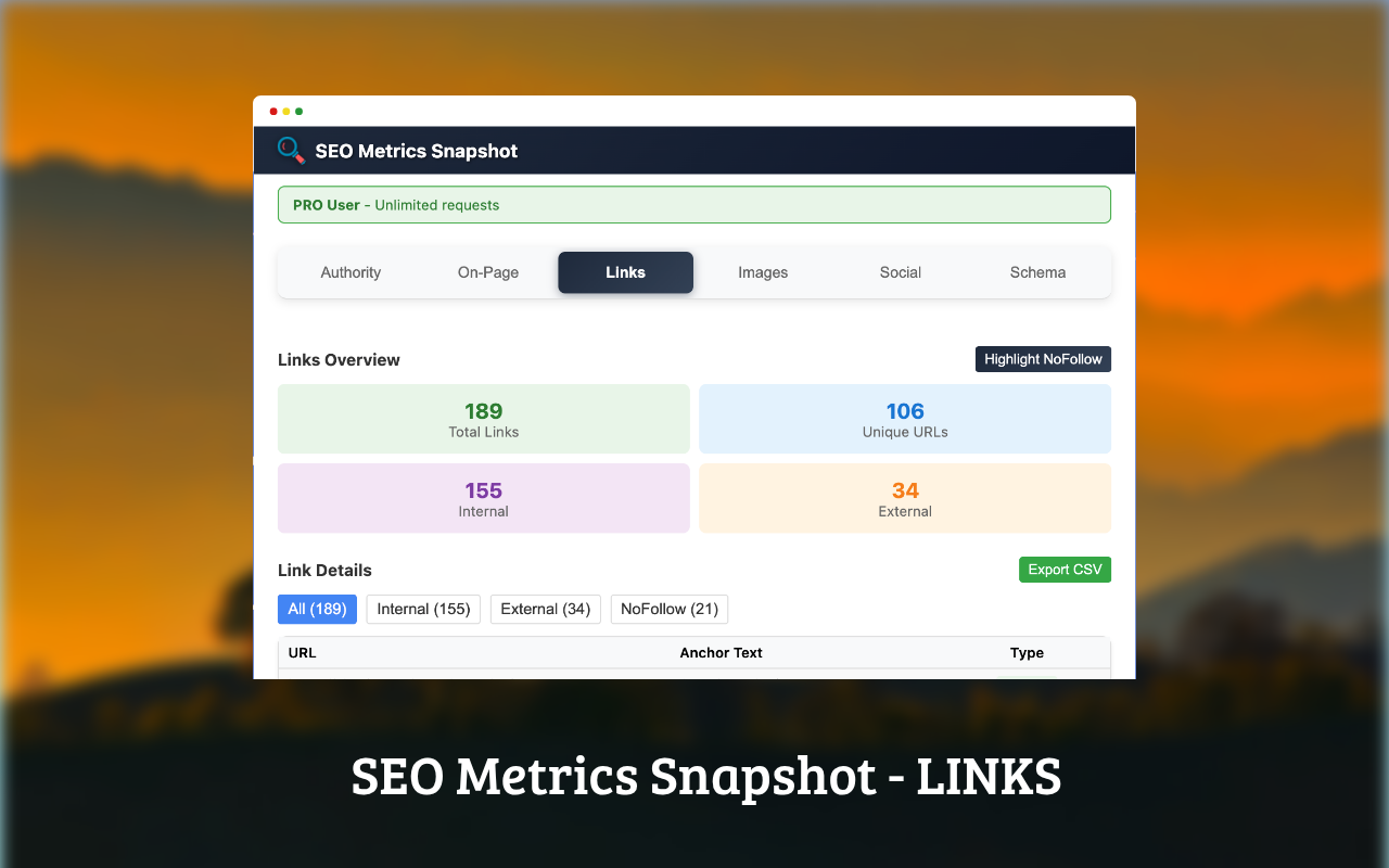 SEO Metrics Snapshot - 截图 2