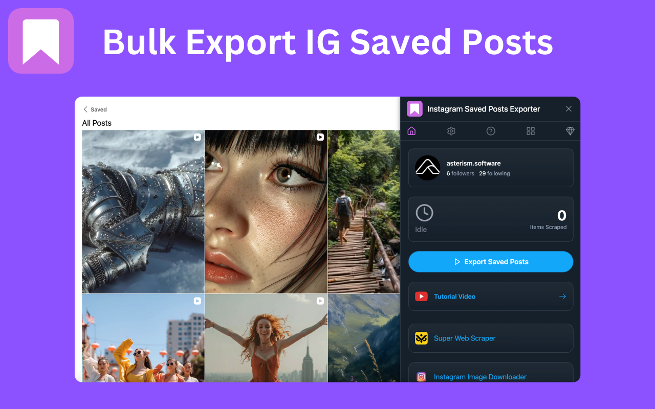 Instagram Saved Posts Exporter - 截图 2