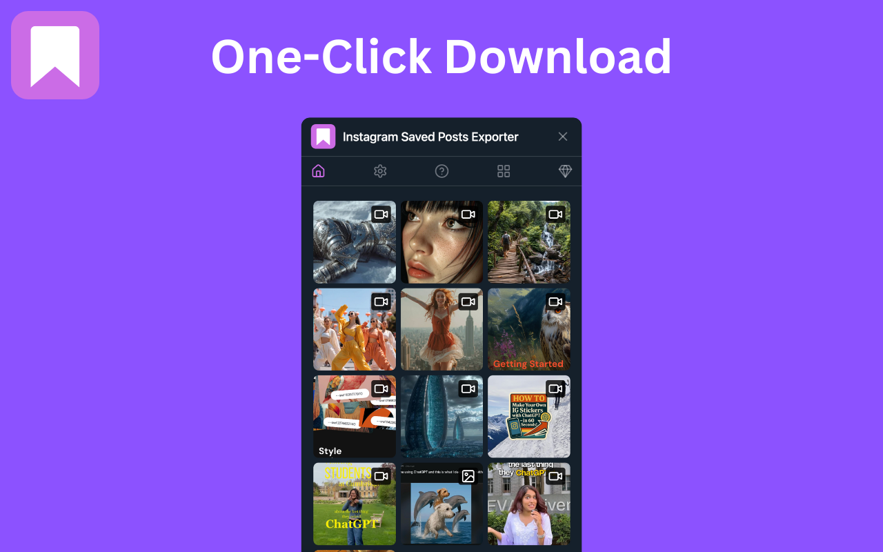 Instagram Saved Posts Exporter - 截图 3