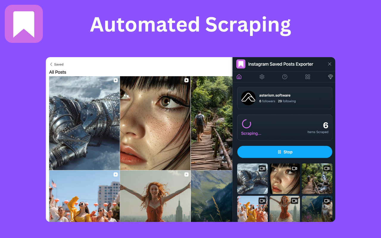 Instagram Saved Posts Exporter - 截图 5