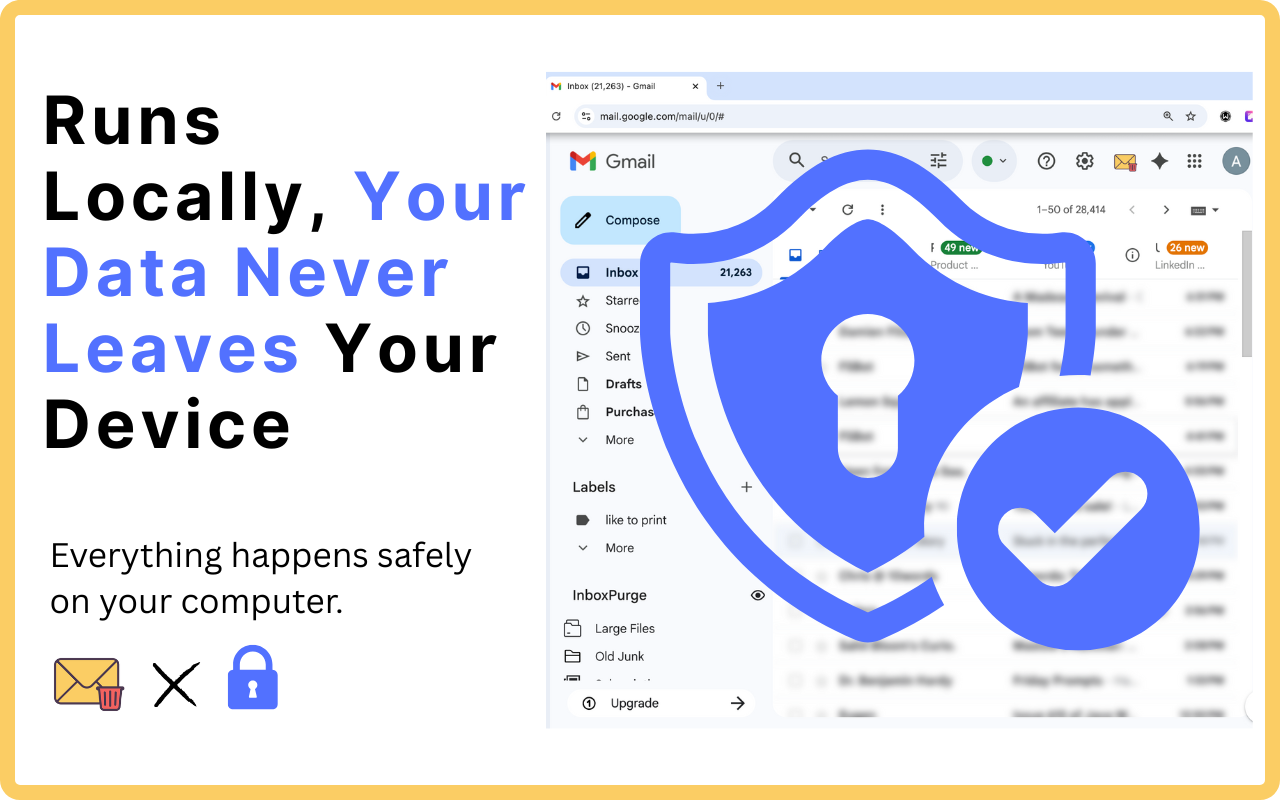 Gmail Mass Unsubscribe & Delete Emails - InboxPurge - 截图 1