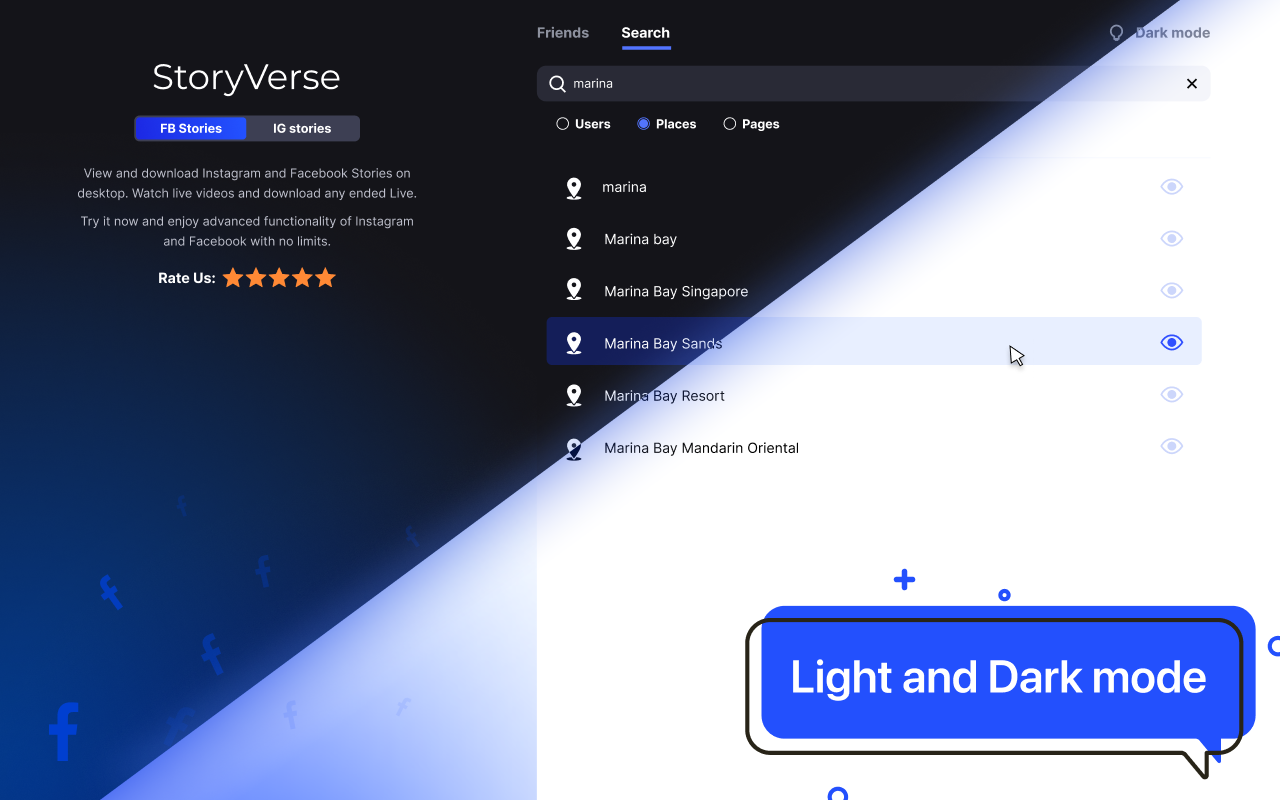 StoryVerse Stories Hub for FB and IG - 截图 5