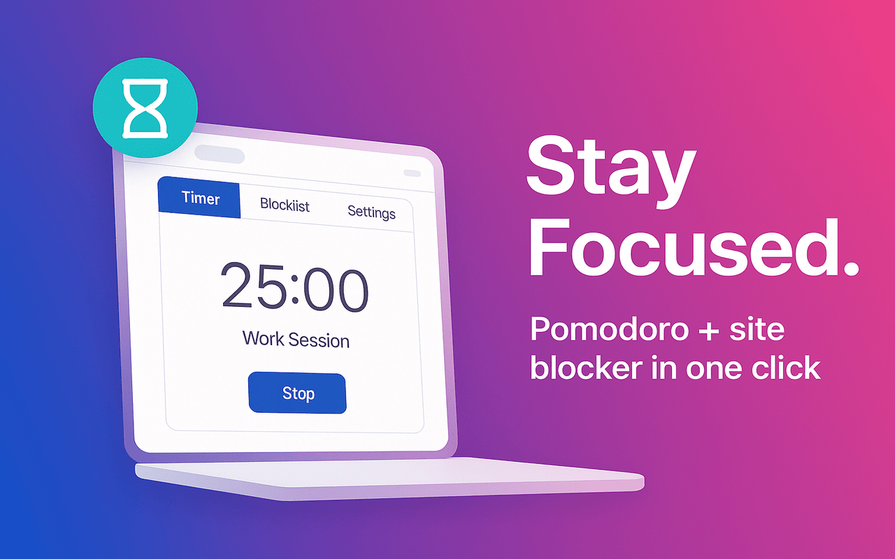 Tomato Timeout - ADHD Focus Timer + Site Blocking™ - 截图 1