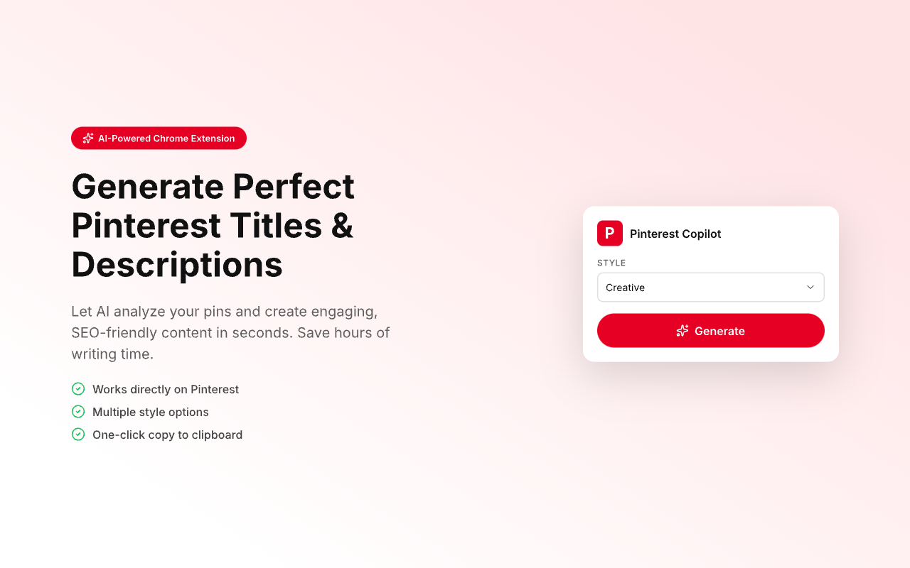Pinterest Copilot - 截图 4
