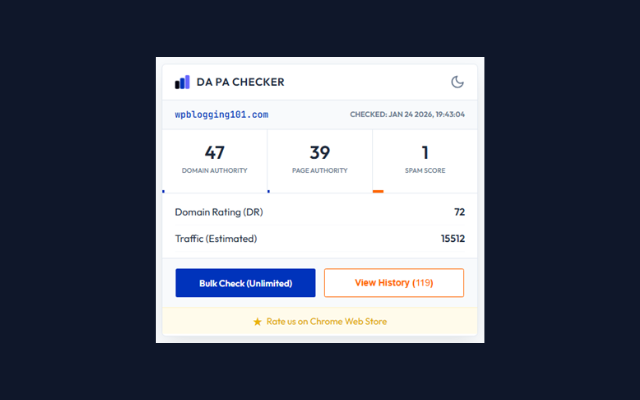 DA PA Checker - 截图 1