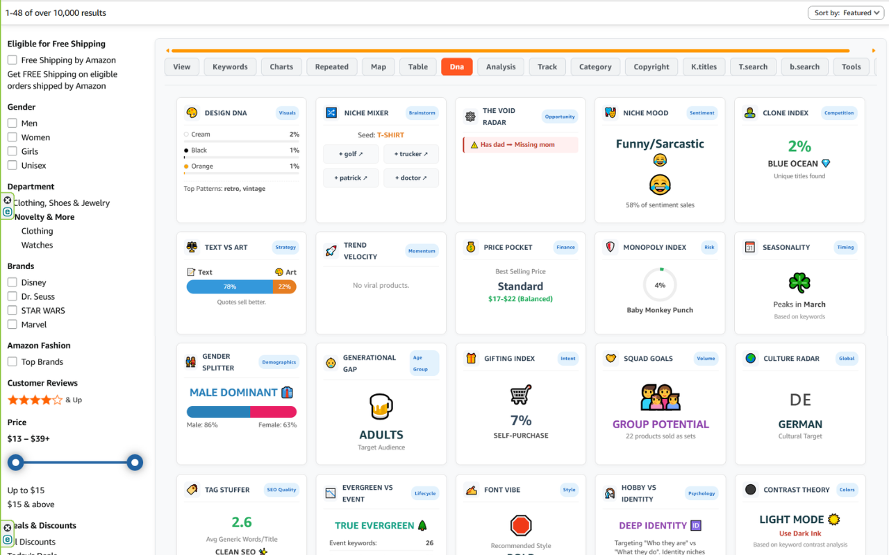 AMZ Sniper PRO For Merch Amazon & KDP & fba & fbm - 截图 3