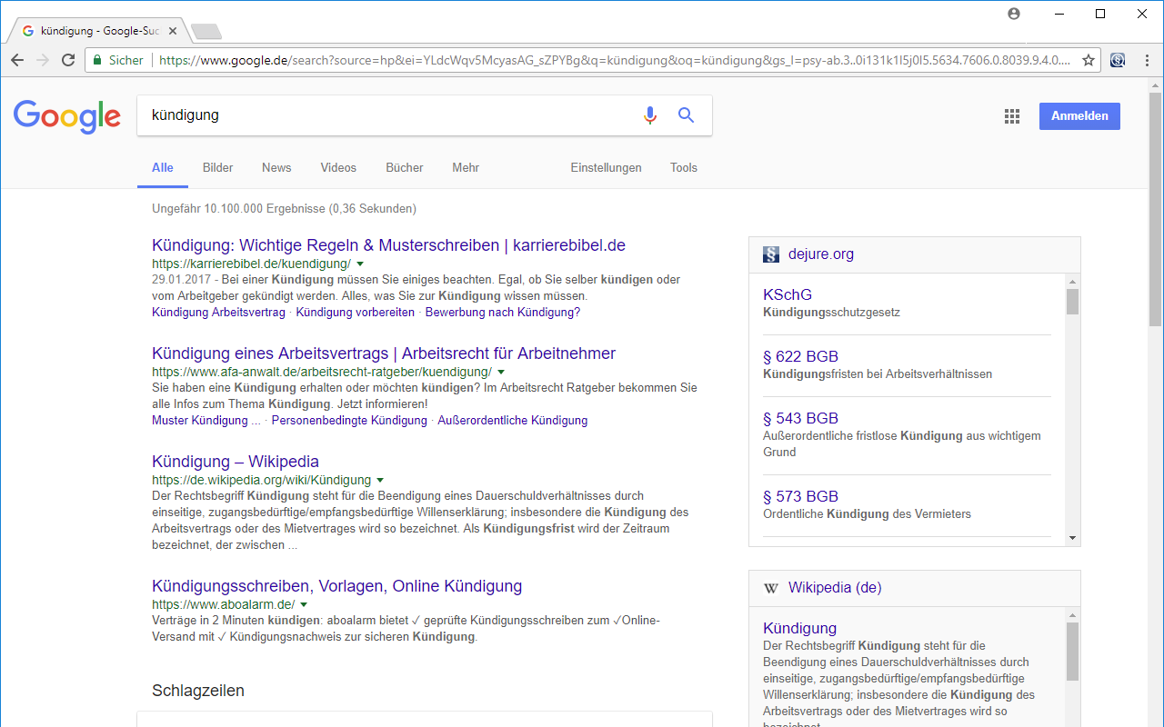 dejure.org Multi-Suche - 截图 2