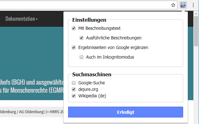 dejure.org Multi-Suche - 截图 4