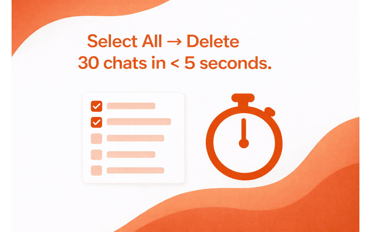Delete Claude History - Bulk Clear Chats - 截图 1