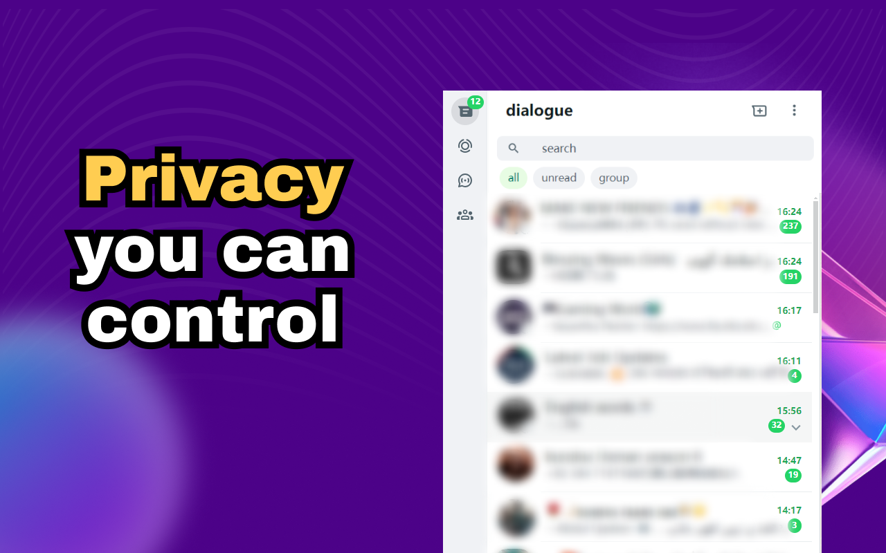 WhatsApp 网页版隐私扩展:聊天锁定和模糊 | WASBB.COM - 截图 1