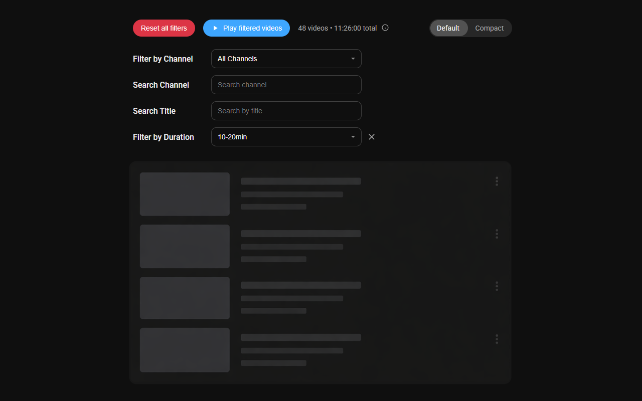 YouTube Playlist Filters - 截图 2