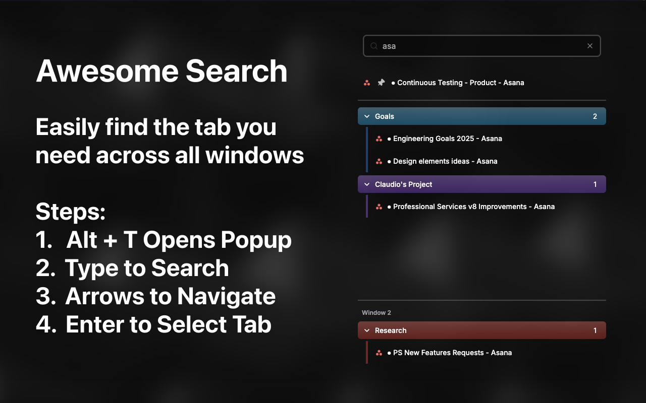 Sharp Tabs v3 - Best Open Source All-in-1 Tabs Manager (Vertical & Pop-up)! - 截图 5