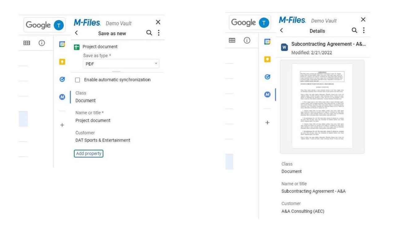 M-Files for Google Workspace™ - 截图 2