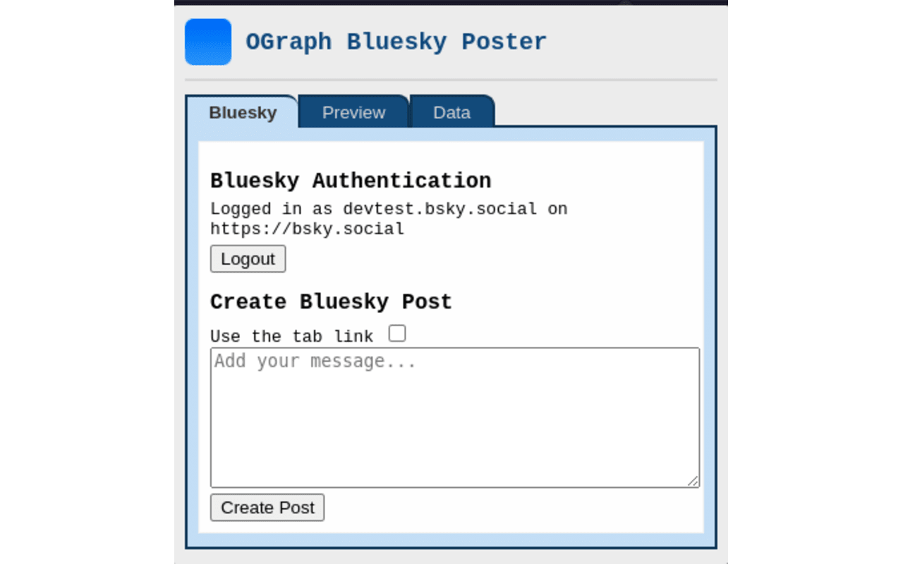 oGraph Bluesky Poster - 截图 1