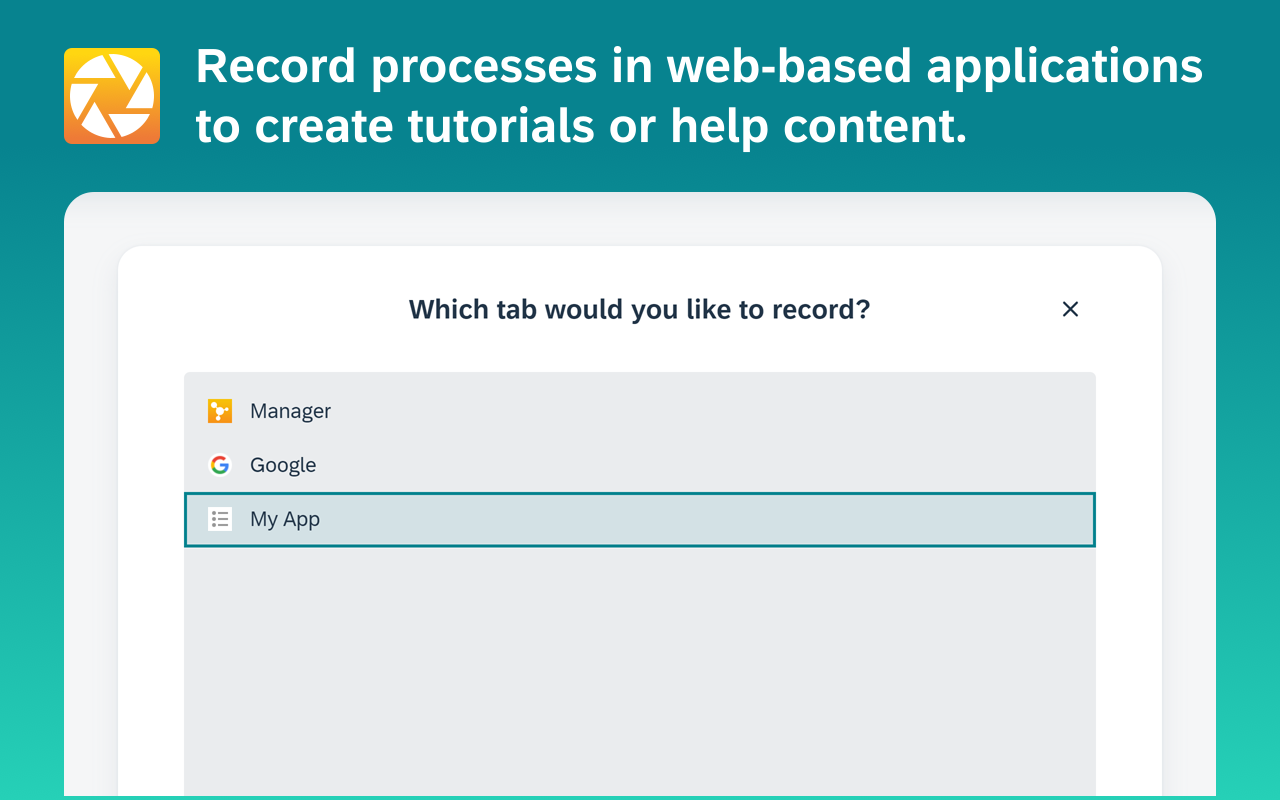 SAP Enable Now, browser application recorder - 截图 2