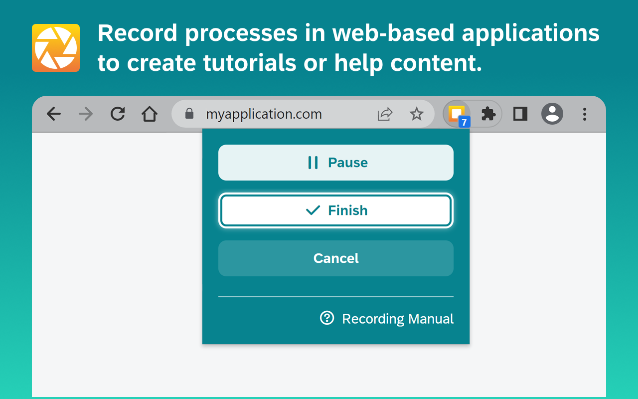 SAP Enable Now, browser application recorder - 截图 3