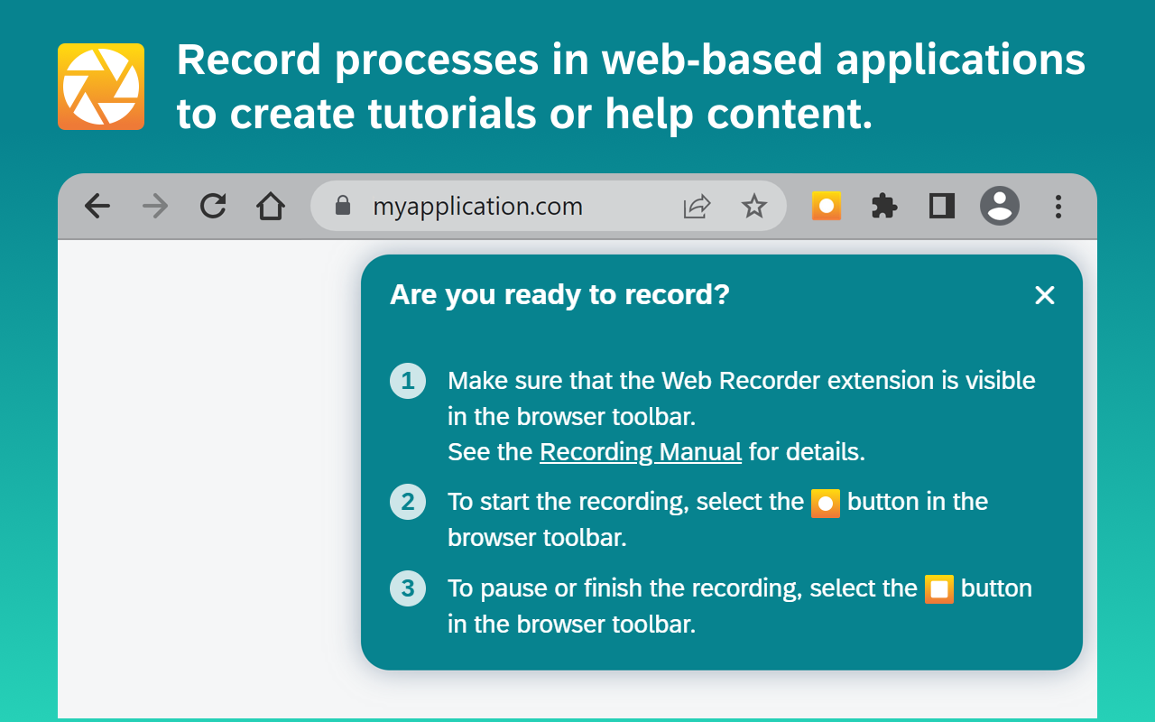 SAP Enable Now, browser application recorder - 截图 4