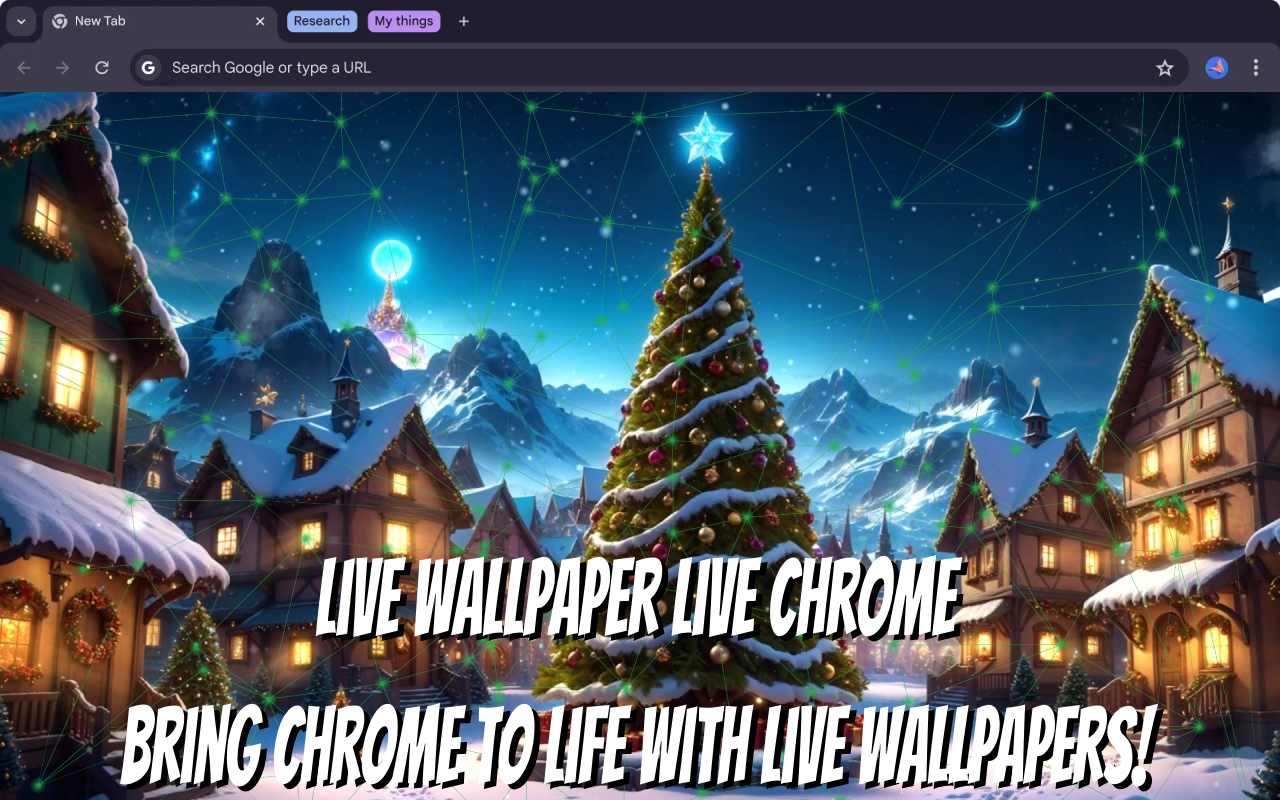 Christmas Tree in Town Live Wallpaper - 截图 1