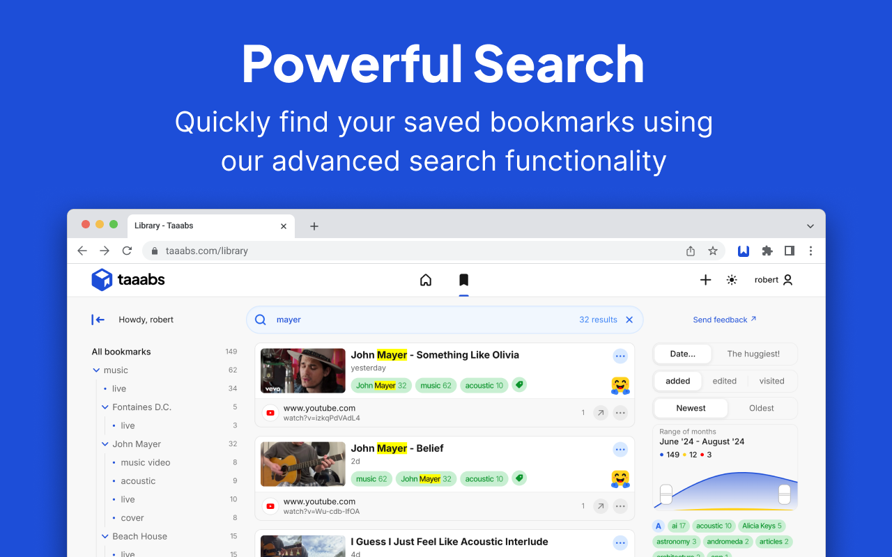Taaabs - Free zero-knowledge bookmarks & AI - 截图 5