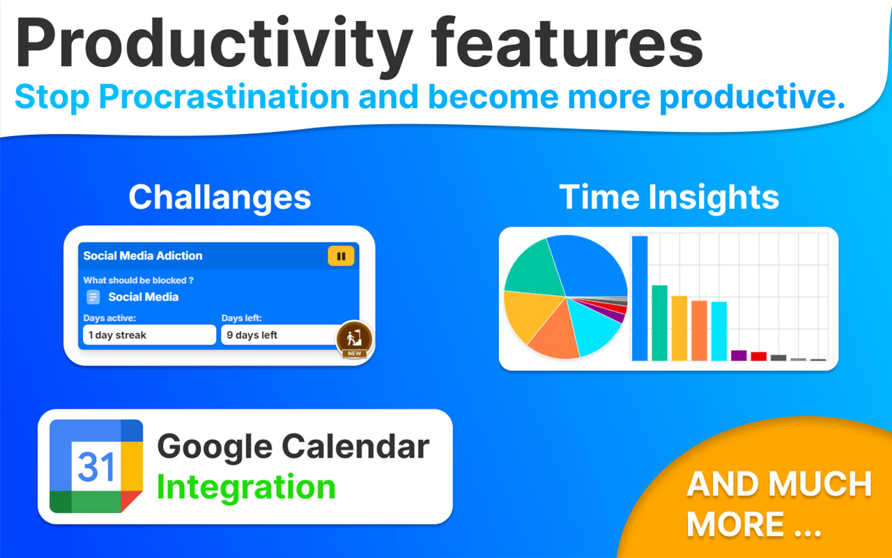 NoDistraction | Site Blocker, Productivity - 截图 3
