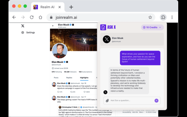 Ask Elon Anything on X - 截图 1