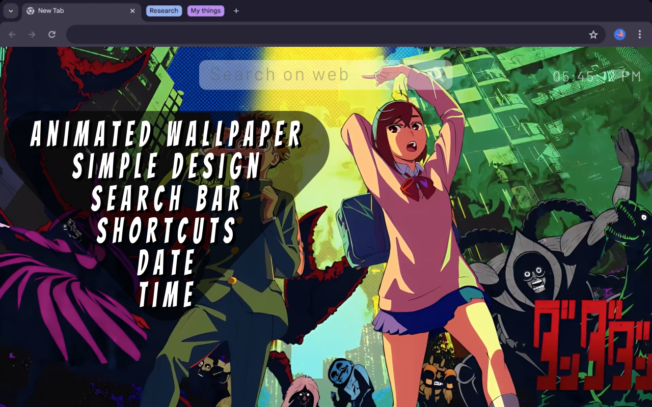 Dan Da Dan Opening Live Wallpaper - 截图 1