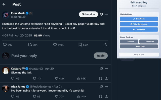 Edit anything - Boost any page - 截图 1