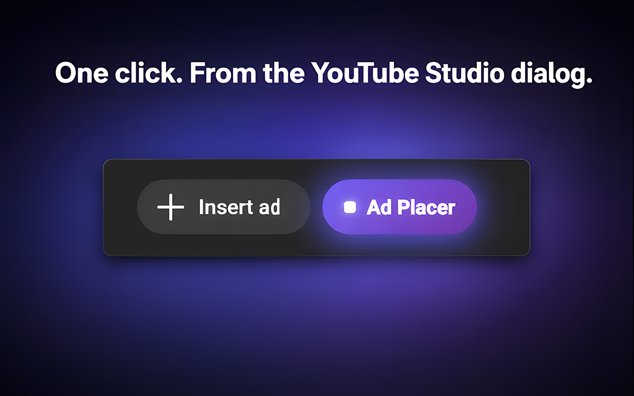 YouTube Studio Ad Placer - 截图 4