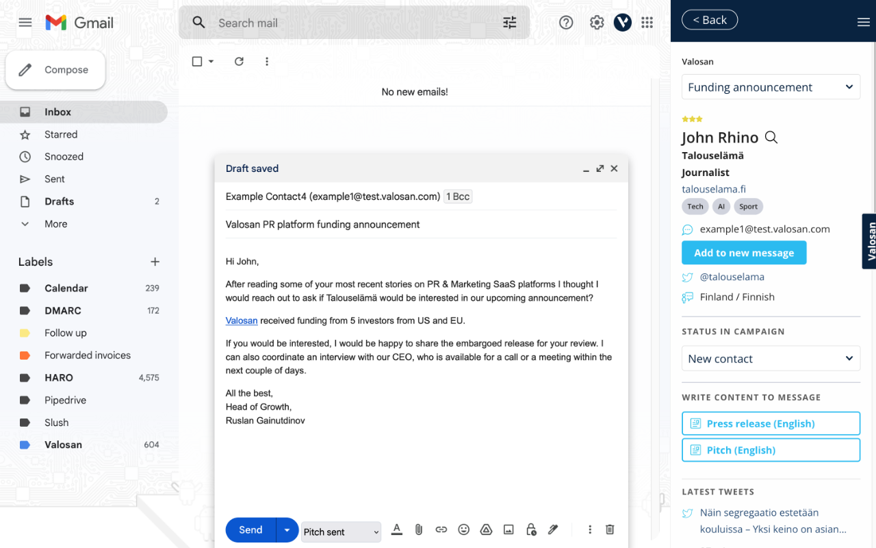 Valosan GMail Extension - 截图 2