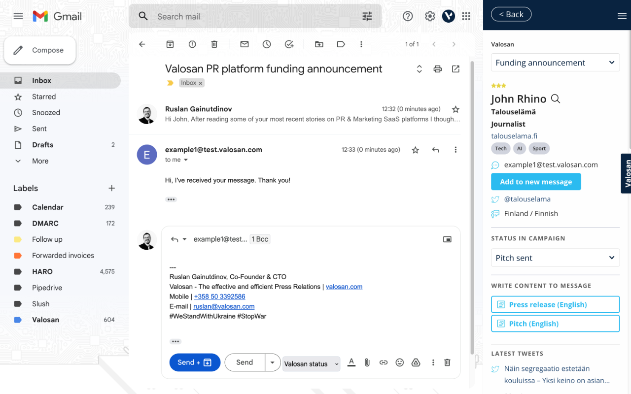Valosan GMail Extension - 截图 4
