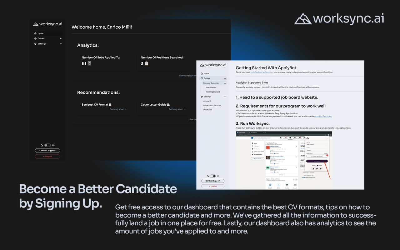 Worksync.AI - Job Search Companion - 截图 3