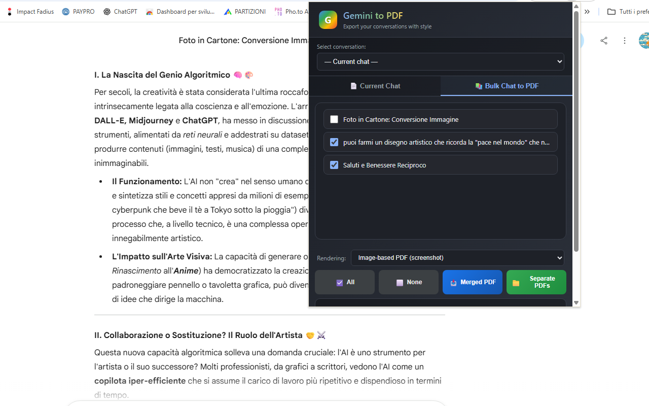 Gemini to PDF Saver - 截图 3