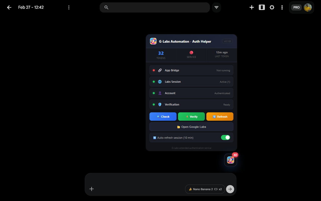 G-Labs Automation - Auth Helper - 截图 1