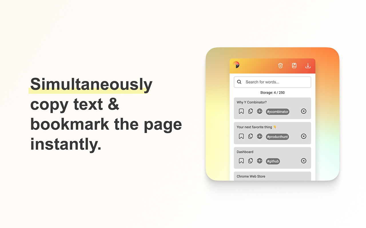 Touclip - A new way to bookmark - 截图 4