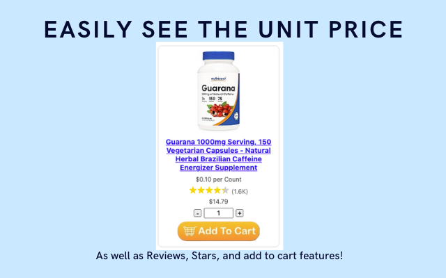 Amazon Unit Price - 截图 3
